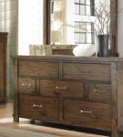 Lakeleigh Queen Panel Bed, Dresser, Mirror, and Nightstand-Brown