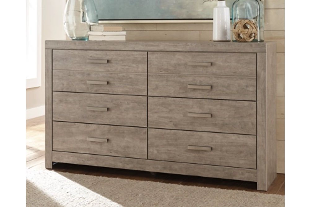 Culverbach Full Panel Bed, Dresser, Chest and Nightstand-Gray