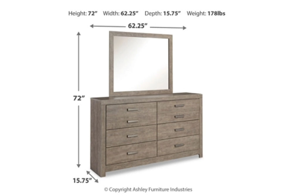 Signature Design by Ashley Culverbach Full Panel Bed, Dresser and Mirror