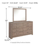 Signature Design by Ashley Culverbach Full Panel Bed, Dresser and Mirror