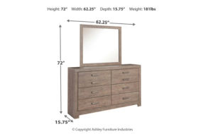 Signature Design by Ashley Culverbach Full Panel Bed, Dresser and Mirror