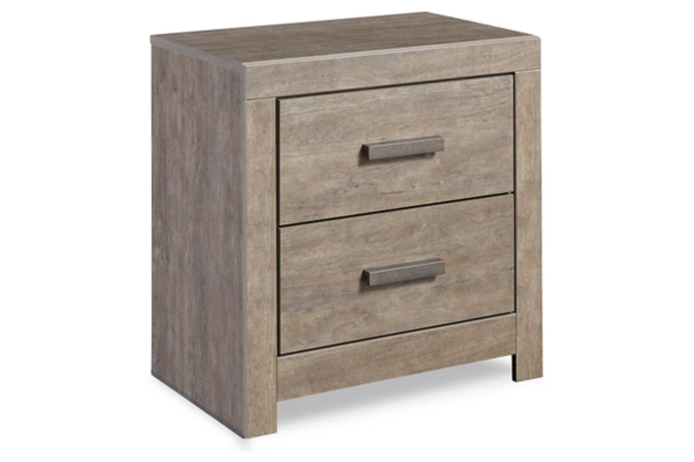 Culverbach Full Panel Bed with Chest of Drawers and Nightstand-Gray