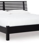 Signature Design by Ashley Danziar King Slat Panel Bed-Black