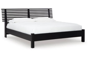 Signature Design by Ashley Danziar King Slat Panel Bed-Black