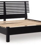 Signature Design by Ashley Danziar King Slat Panel Bed-Black