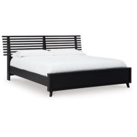 Signature Design by Ashley Danziar King Slat Panel Bed-Black