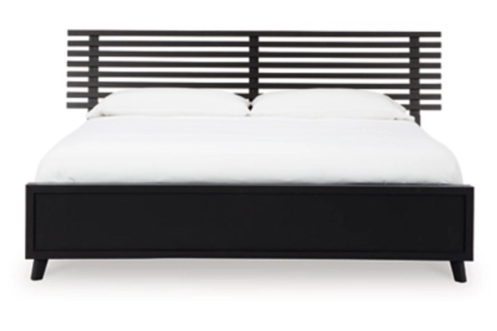 Signature Design by Ashley Danziar King Slat Panel Bed-Black