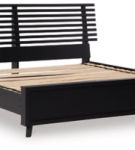 Signature Design by Ashley Danziar King Slat Panel Bed-Black