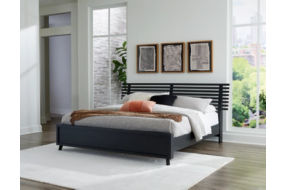 Signature Design by Ashley Danziar King Slat Panel Bed-Black