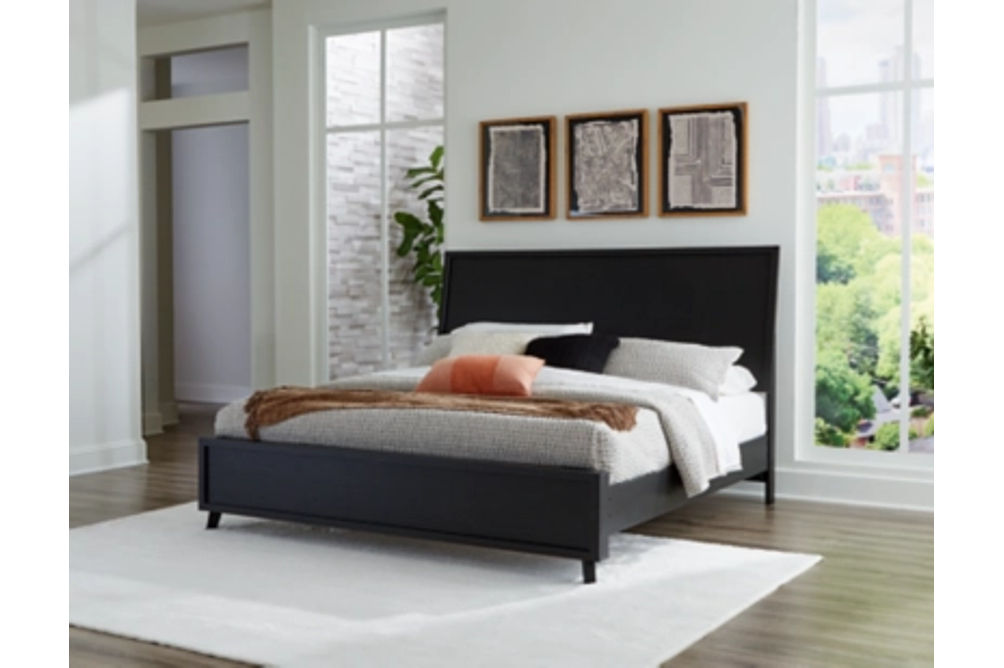 Signature Design by Ashley Danziar King Panel Bed-Black