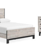 Vessalli Queen Panel Bed, Dresser, Mirror and Nightstand-Gray