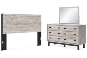 Signature Design by Ashley Vessalli King Panel Headboard, Dresser and Mirror