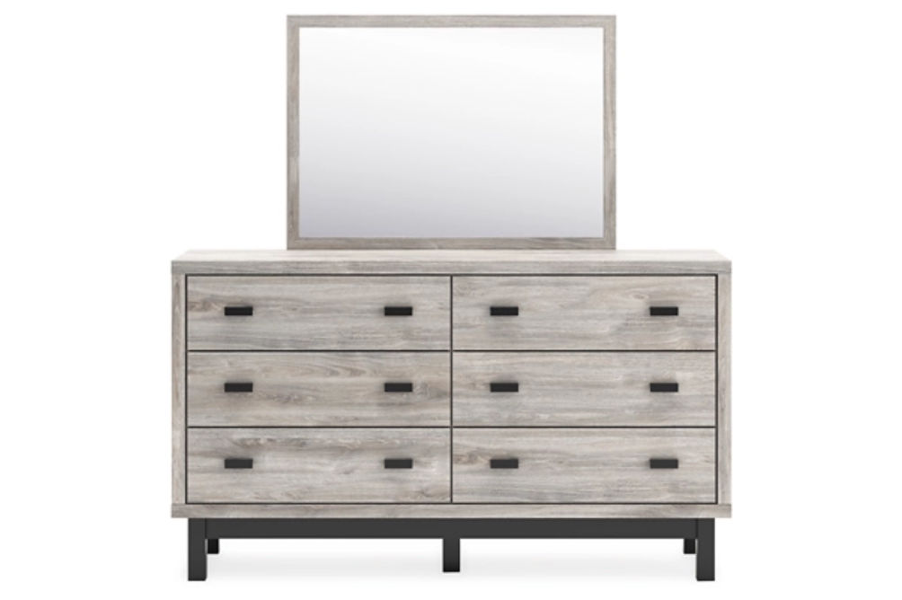 Signature Design by Ashley Vessalli King Panel Bed, Dresser and Mirror