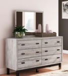 Signature Design by Ashley Vessalli Queen Panel Bed, Dresser and Mirror