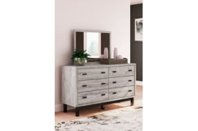 Signature Design by Ashley Vessalli Queen Panel Bed, Dresser and Mirror