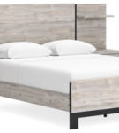 Signature Design by Ashley Vessalli Queen Panel Bed with Extensions-Gray