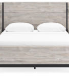 Signature Design by Ashley Vessalli Queen Panel Bed with Extensions-Gray