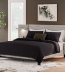 Signature Design by Ashley Vessalli King Panel Bed with Extensions-Gray