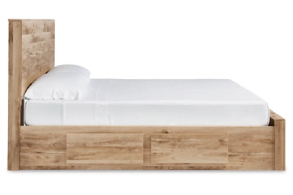 Signature Design by Ashley Hyanna Queen Panel Storage Bed with 2 Under Bed Sto