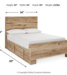 Signature Design by Ashley Hyanna Full Panel Bed with 1 Side Storage, Dresser