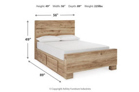 Signature Design by Ashley Hyanna Full Panel Bed with 1 Side Storage, Dresser