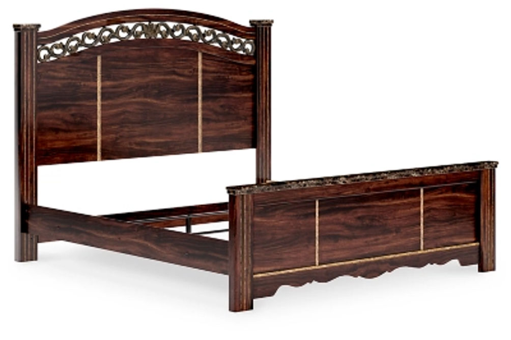 Signature Design by Ashley Glosmount King Poster Bed-Two-tone