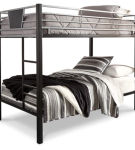 Signature Design by Ashley Dinsmore Twin Over Twin Bunk Bed and Mattress Set