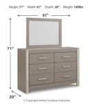 Signature Design by Ashley Surancha Queen Poster Bed, Dresser and Mirror