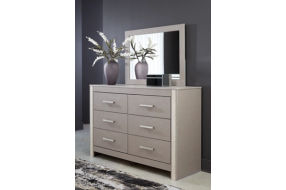 Signature Design by Ashley Surancha King Poster Bed, Dresser and Mirror