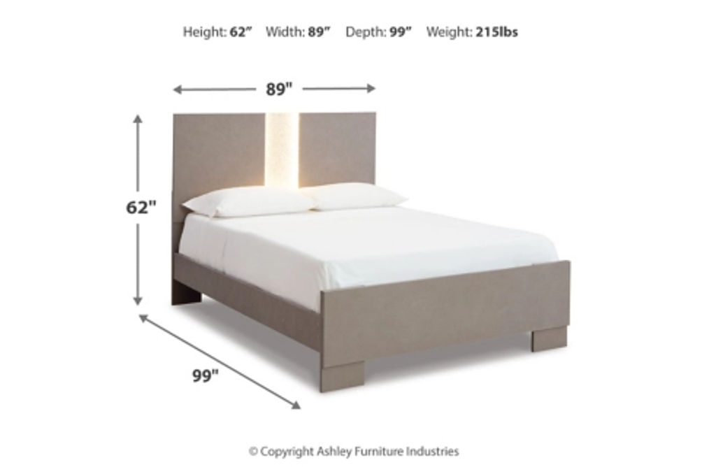 Signature Design by Ashley Surancha Queen Panel Bed, Dresser and Mirror