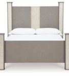 Signature Design by Ashley Surancha Queen Poster Bed, Dresser, Mirror and 2 Ni