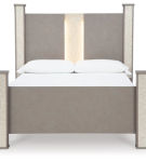 Signature Design by Ashley Surancha Queen Poster Bed, Dresser and Mirror