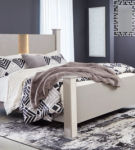 Signature Design by Ashley Surancha Queen Poster Bed-Gray