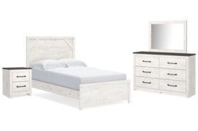 Signature Design by Ashley Gerridan Full Panel Bed, Dresser, Mirror and Nights