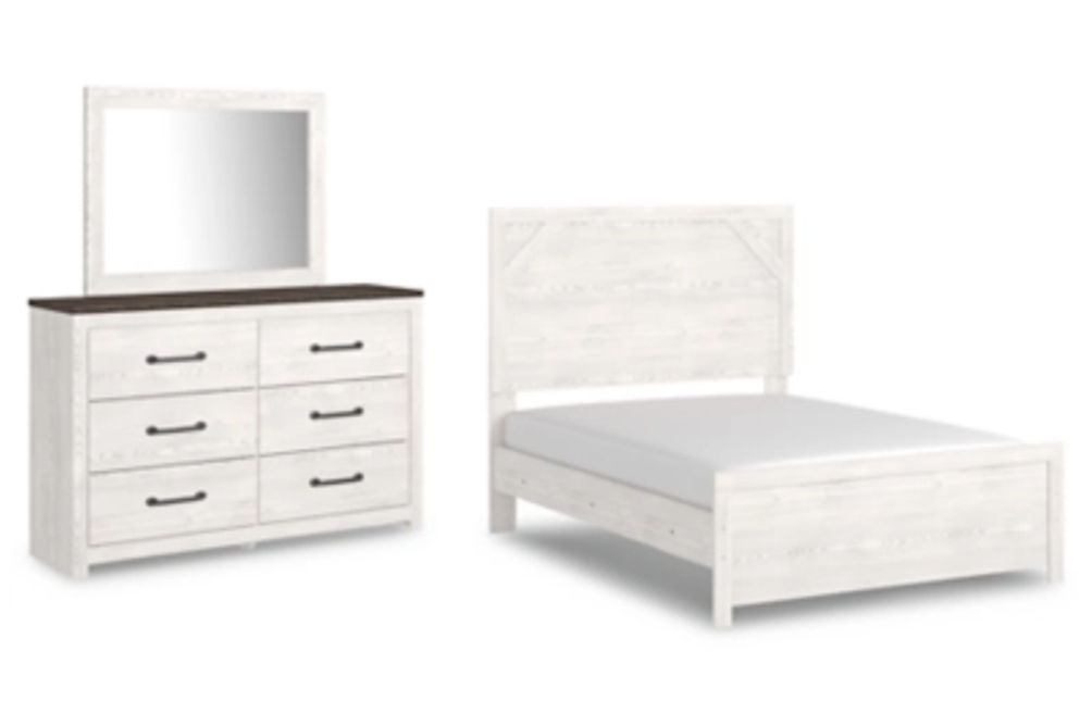 Signature Design by Ashley Gerridan Full Panel Bed with Dresser and Mirror