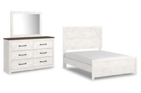 Signature Design by Ashley Gerridan Full Panel Bed with Dresser and Mirror