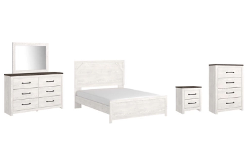 Gerridan Queen Panel Bed with Dresser and Mirror, Chest and Nightstand