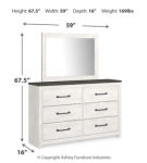 Signature Design by Ashley Gerridan King Panel Bed, Dresser and Mirror