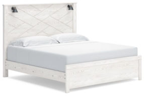 Signature Design by Ashley Gerridan King Panel Bed-White/Gray
