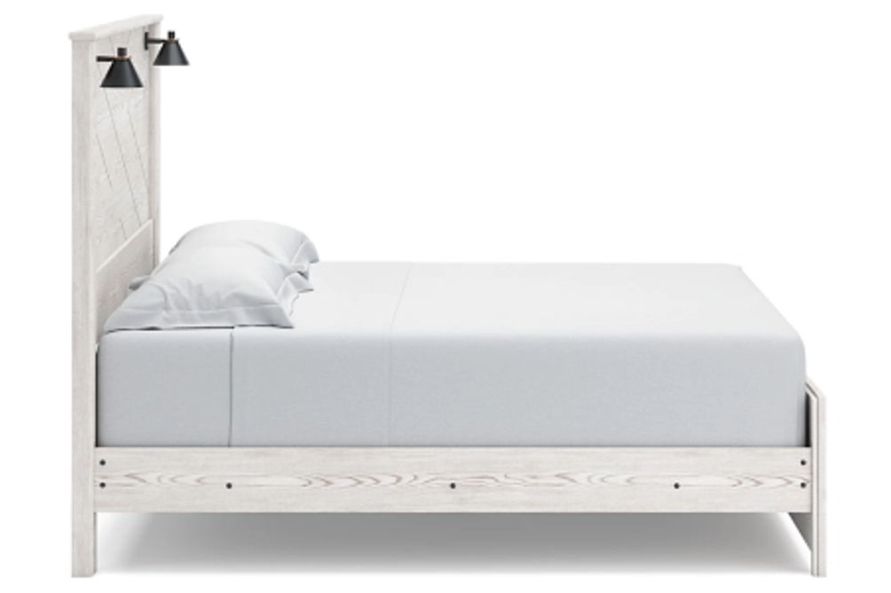 Signature Design by Ashley Gerridan King Panel Bed-White/Gray