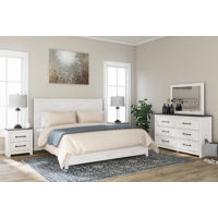 Signature Design by Ashley Gerridan King Panel Bed, Dresser, Mirror and 2 Nigh