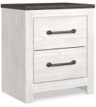 Gerridan Queen Panel Bed, Dresser, Mirror, and 2 Nightstands-White/Gray