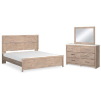 Signature Design by Ashley Senniberg King Panel Bed, Dresser and Mirror