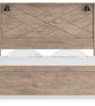 Signature Design by Ashley Senniberg King Panel Bed-Light Brown/White