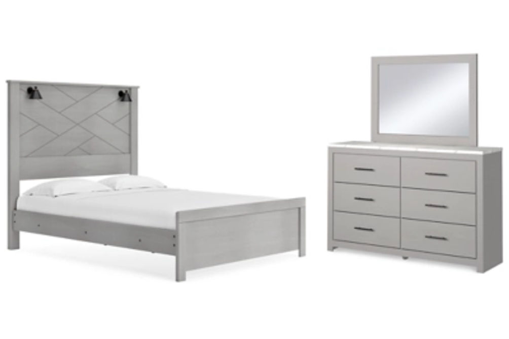 Signature Design by Ashley Cottonburg Queen Panel Bed, Dresser and Mirror