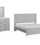 Signature Design by Ashley Cottonburg King Panel Bed, Dresser and Mirror