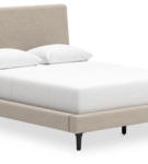 Signature Design by Ashley Cielden Queen Upholstered Bed with Roll Slats-Soft