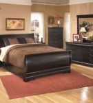 Signature Design by Ashley Huey Vineyard Queen Sleigh Bed, Dresser, Mirror, Ch