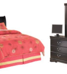 Huey Vineyard Full Sleigh Headboard, Dresser and Mirror-