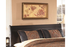 Huey Vineyard Queen Sleigh Headboard, Dresser, Mirror and Nightstand-Black